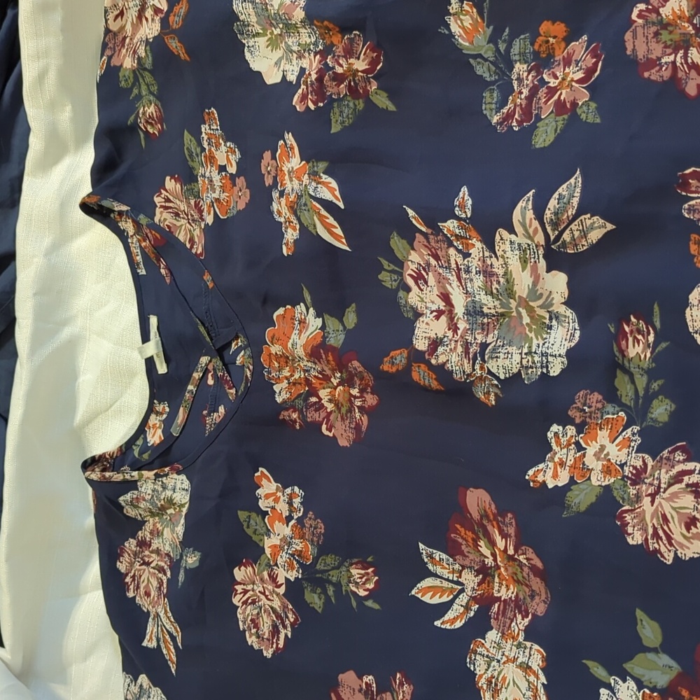 Maurices Blue with flowers Tote 3